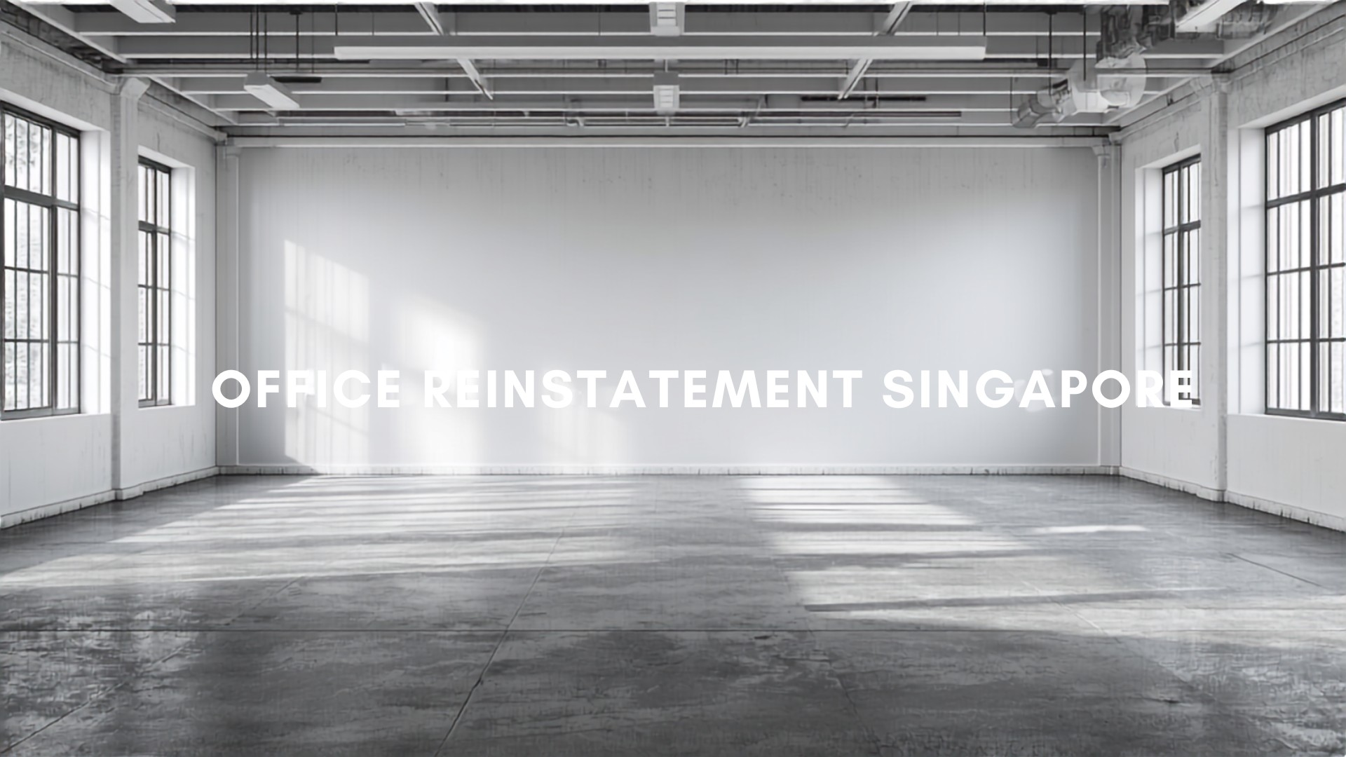 Office reinstatement works Singapore – RH Design & Build