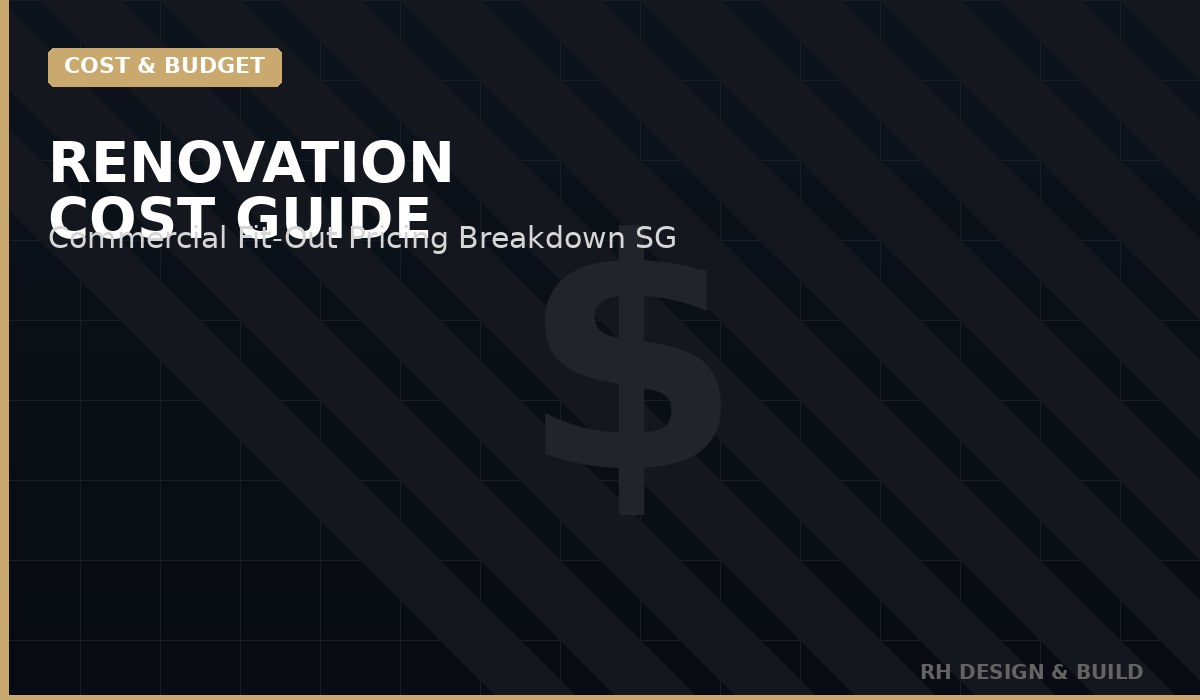 Commercial renovation cost guide Singapore – RH Design & Build